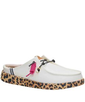 ZUECO WENDY SLIP GETAWAY LACE EGRET