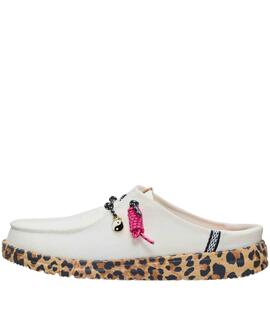 ZUECO WENDY SLIP GETAWAY LACE EGRET