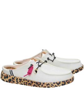 ZUECO WENDY SLIP GETAWAY LACE EGRET