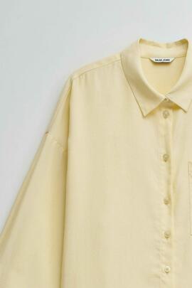 CAMISA LIGHTDENIM LOOSE FIT COLOR AMARILLO
