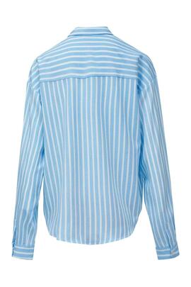 CAMISA LIGHTDENIM LOOSE FIT RAYAS AZULES