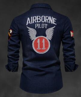 SOBRECAMISA DE HOMBRE LASAL AIR DENIM AZUL OSCURO