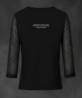 CAMISETA MANGA LARGA LASAL COFFE LOVER NEGRO