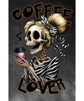 CAMISETA MANGA LARGA LASAL COFFE LOVER NEGRO