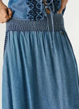 CORINA TENCEL SKIRT 551 BLUE