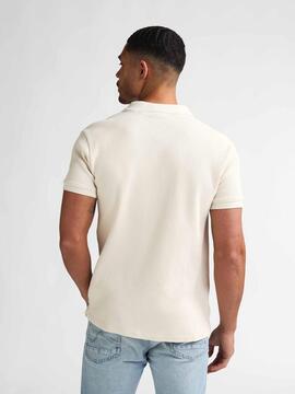 POLO DE MANGA CORTA TEXTURIZADO REGULAR FIT SEASHELL