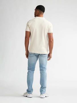 POLO DE MANGA CORTA TEXTURIZADO REGULAR FIT SEASHELL