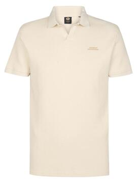 POLO DE MANGA CORTA TEXTURIZADO REGULAR FIT SEASHELL