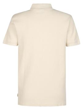 POLO DE MANGA CORTA TEXTURIZADO REGULAR FIT SEASHELL