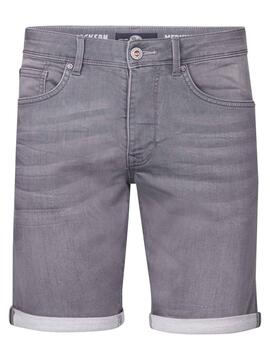 PANTALÓN CORTO VAQUERO JACKSON SLIM FIT GREY