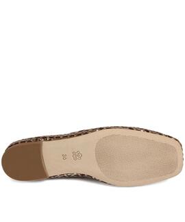 BAILARINAS ALPE PRETTY TRENZADO MARRÓN METALIZADO PLATA