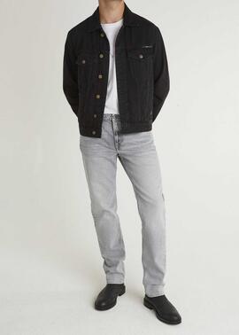 PANTALÓN VAQUERO STRAIGHT JEANS CASH 8VA DENIM GRIS CLARO