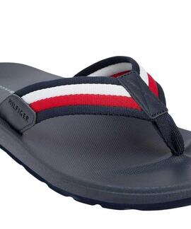 CHANCLAS DE HOMBRE TOMMY HILFIGER MOLDED RWB AZUL MARINO