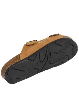 SANDALIAS DE MUJER OBAN SUEDE W 879 COGNAC BROWN