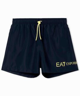 BAÑADOR EA7 TRUNK ACTIVE ARMANI BLUE / CYBER YELLOW