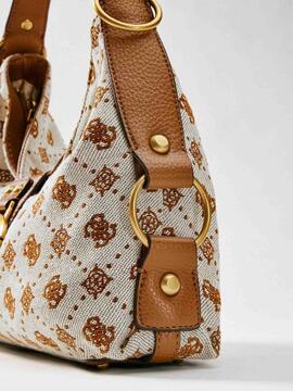 BOLSO AL HOMBRO CAMDEN COGNAC LOGO