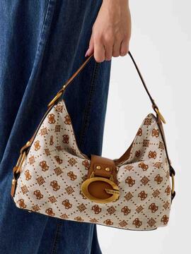 BOLSO AL HOMBRO CAMDEN COGNAC LOGO