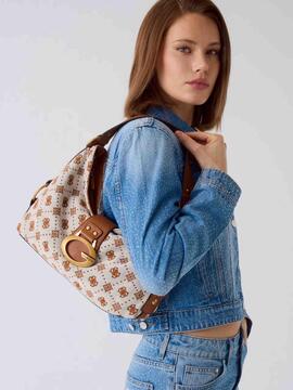 BOLSO AL HOMBRO CAMDEN COGNAC LOGO