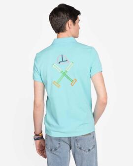 POLO DERIM TURQUOISE