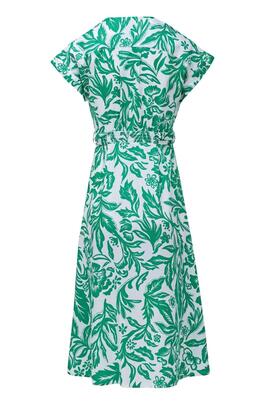 VESTIDO CAMISERO MIDI ESTAMPADO CON CINTURÓN