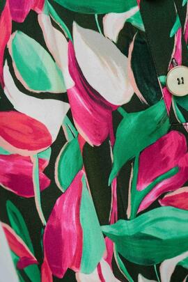 MONO MANGA CORTA CON ESTAMPADO FLORAL