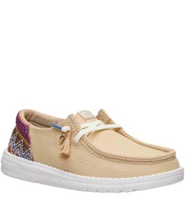 ZAPATILLAS WENDY FUNK BEACH WOVEN IRISH CREAM / MULTI