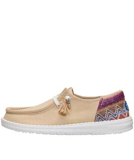 ZAPATILLAS WENDY FUNK BEACH WOVEN IRISH CREAM / MULTI