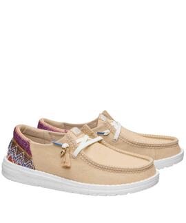 ZAPATILLAS WENDY FUNK BEACH WOVEN IRISH CREAM / MULTI