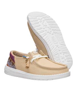 ZAPATILLAS WENDY FUNK BEACH WOVEN IRISH CREAM / MULTI