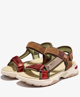 SANDALIA 347 SANDAL PRINT BURGUNDY