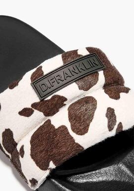 SANDALIAS VENICE SLIDES COW PONY