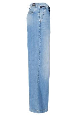 PANTALÓN VAQUERO BOLSO CHINO WIDE LEG MID STONE WASH