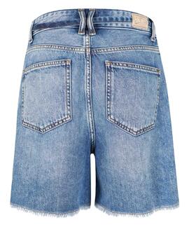 PANTALÓN VAQUERO CORTO CON LYOCELL MID WASH STONE