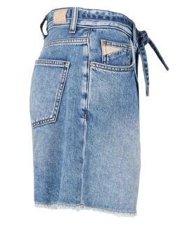 PANTALÓN VAQUERO CORTO CON LYOCELL MID WASH STONE