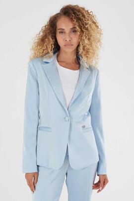 AMERICANA SATINADA AZUL CLARO