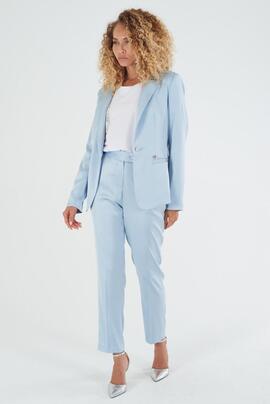 AMERICANA SATINADA AZUL CLARO