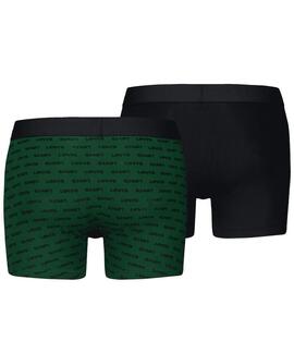 PACK DE 2 CALZONCILLOS BOXER BRIEF LEVI'S® MEN LOGO AOP GREE