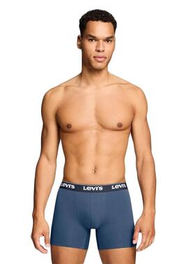 PACK DE 3 CALZONCILLOS BOXER BRIEF LEVI'S® MEN REPEAT BLUE