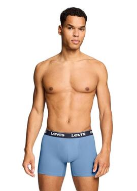 PACK DE 3 CALZONCILLOS BOXER BRIEF LEVI'S® MEN REPEAT BLUE