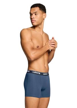 PACK DE 3 CALZONCILLOS BOXER BRIEF LEVI'S® MEN REPEAT BLUE