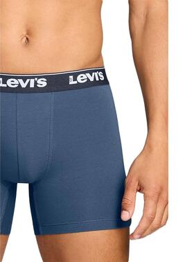 PACK DE 3 CALZONCILLOS BOXER BRIEF LEVI'S® MEN REPEAT BLUE