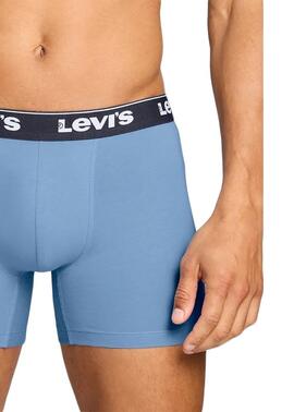 PACK DE 3 CALZONCILLOS BOXER BRIEF LEVI'S® MEN REPEAT BLUE