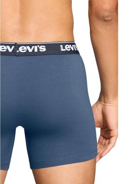 PACK DE 3 CALZONCILLOS BOXER BRIEF LEVI'S® MEN REPEAT BLUE