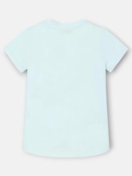 CAMISETA WOMAN CLÁSICA RAQUETA VERDE AGUA