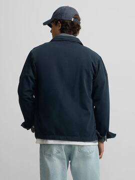 SOBRECAMISA PARCHES AZUL MARINO