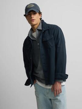 SOBRECAMISA PARCHES AZUL MARINO