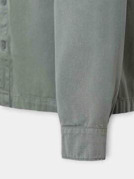 SOBRECAMISA PARCHES VERDE CAQUI