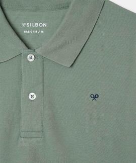 POLO CLÁSICO LISO VERDE MEDIO
