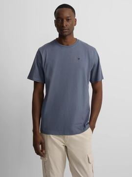 CAMISETA MINILOGO AZUL MEDIO