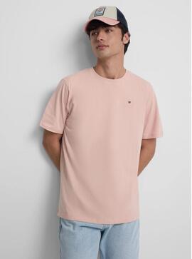 CAMISETA MINILOGO ROSA